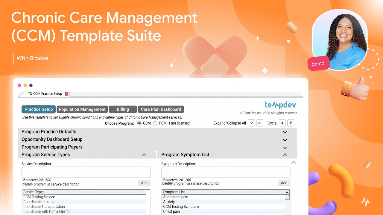 Chronic Care Management (CCM) Template Suite